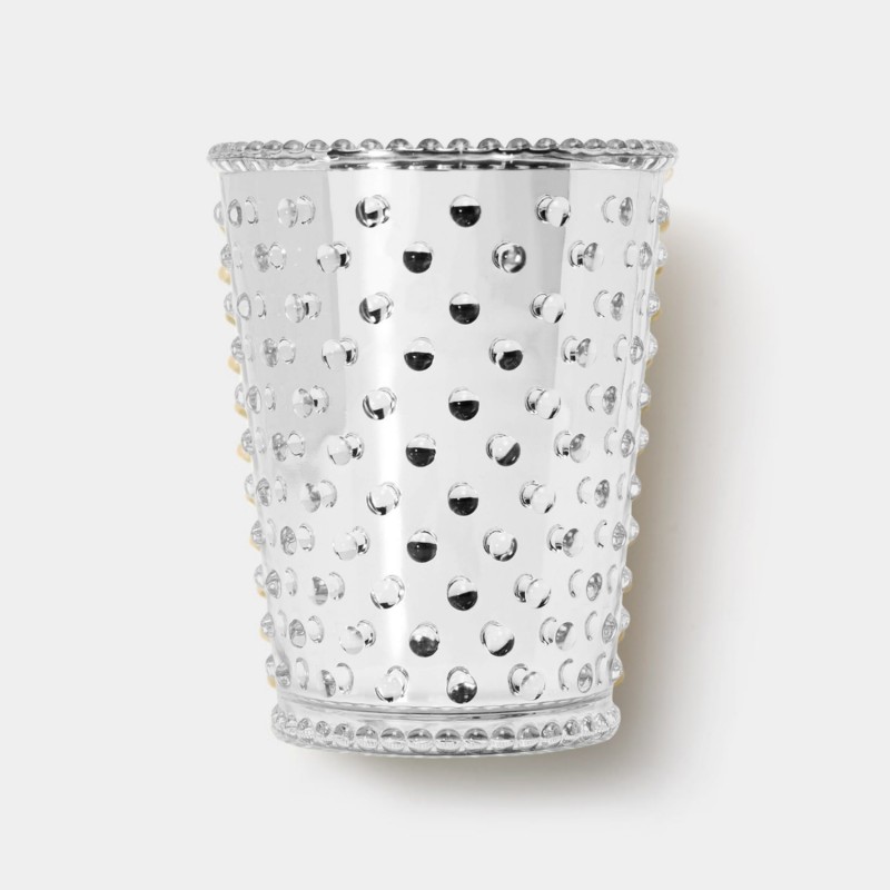 Simpatico Vanilla Bean Chrome #53 Hobnail Glass Candle 