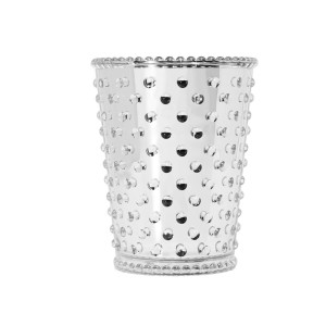 Simpatico Vanilla Bean Chrome #53 Hobnail Glass Candle 