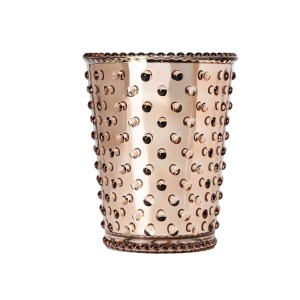 Simpatico Fir & Grapefruit Chrome #54 Hobnail Glass Candle