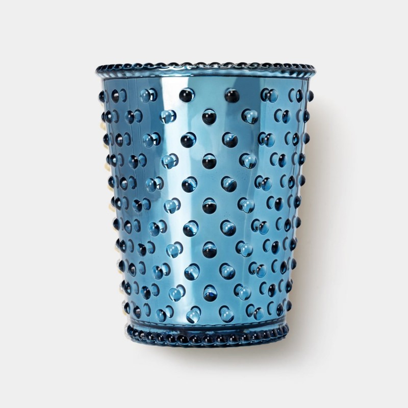 Simpatico Winter Frost Chrome #66 Hobnail Glass Candle Simpatico Winter Frost Chrome #66 Hobnail Glass Candle