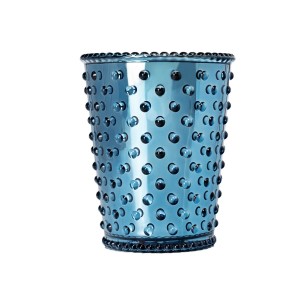 Simpatico Winter Frost Chrome #66 Hobnail Glass Candle 