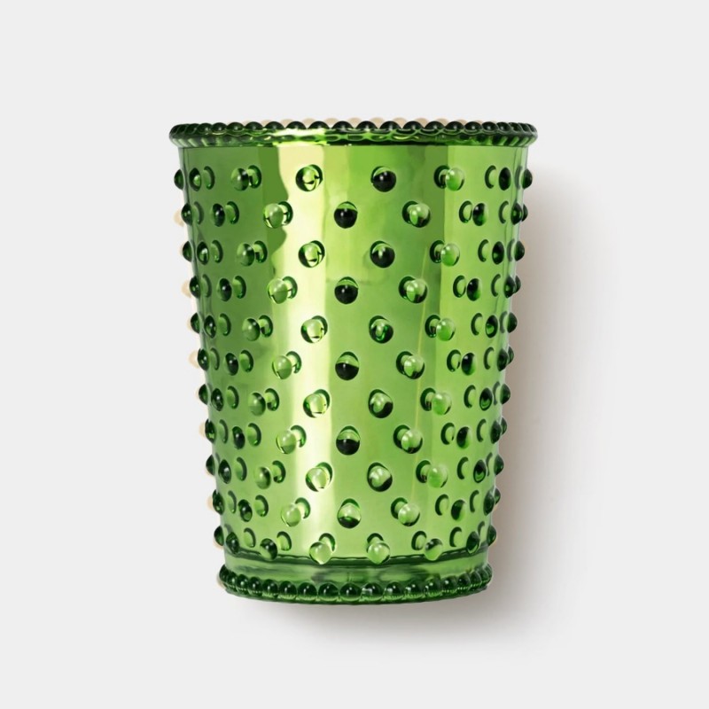 Simpatico Evergreen Chrome #78 Hobnail Glass Candle Simpatico Evergreen Chrome #78 Hobnail Glass Candle