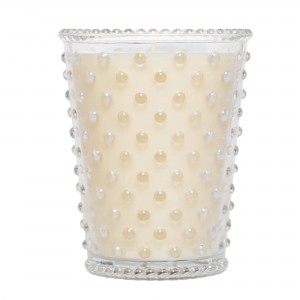 Simpatico Crème Fresh #96 Hobnail Glass Candle 