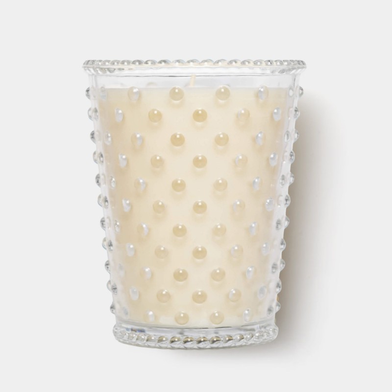 Simpatico Crème Fresh #96 Hobnail Glass Candle 