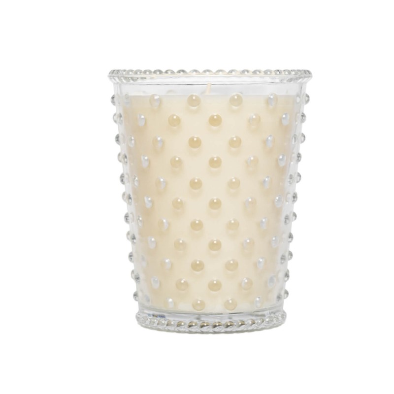 Simpatico Crème Fresh #96 Hobnail Glass Candle Simpatico Crème Fresh #96 Hobnail Glass Candle