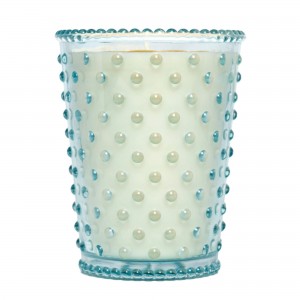 Simpatico Blue Agave #34 Hobnail Glass Candle 