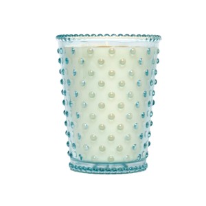 Simpatico Blue Agave #34 Hobnail Glass Candle 