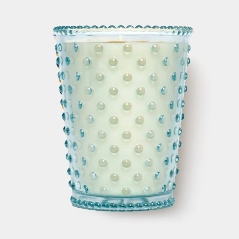 Simpatico Blue Agave #34 Hobnail Glass Candle 