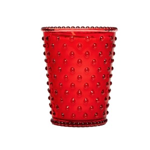 Simpatico Strawberry & Tomato Vine #39 Hobnail Glass Candle