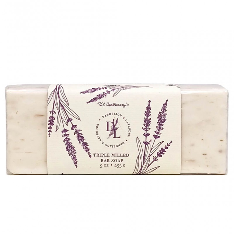 U.S. Apothecary Dandelion & Lavender Bar Soap 9oz U.S. Apothecary Dandelion & Lavender Bar Soap 9oz