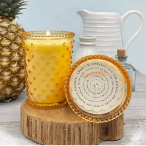 Simpatico Pina Colada #89 Hobnail Glass Candle 