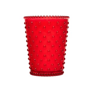Simpatico Strawberry Poundcake #73 Hobnail Glass Candle 