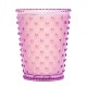 Simpatico Rhubarb & Rose #43 Hobnail Glass Candle 