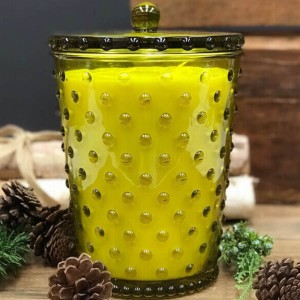 Simpatico Grande Fir & Grapefruit 50oz Hobnail Glass Candle 