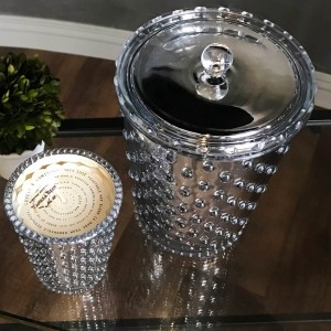Simpatico Grande Vanilla Bean 50oz Hobnail Glass Candle 