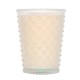 Simpatico Candy Cane White #77 Hobnail Glass Candle