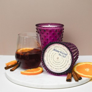 Simpatico Berry Wassail #120 Hobnail Glass Candle 
