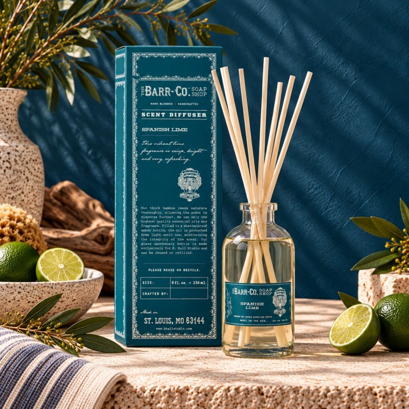 Barr-Co  Spanish Lime Room Diffuser Set 