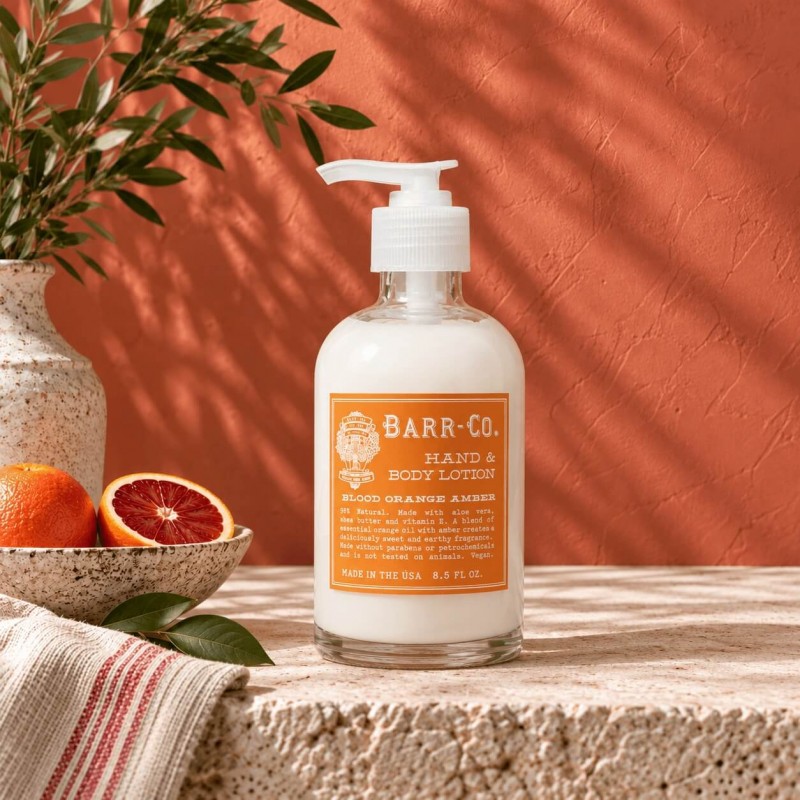 Barr-Co Soap Shop Blood Orange Amber Shea Lotion 