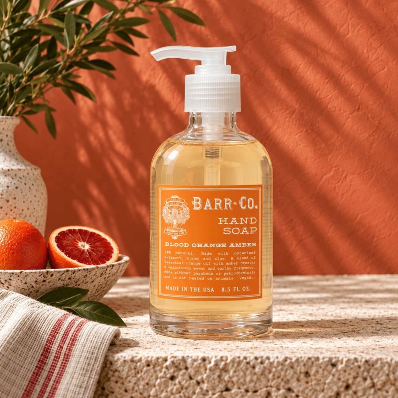 Barr-Co Soap Shop Blood Orange Amber Liquid Soap 