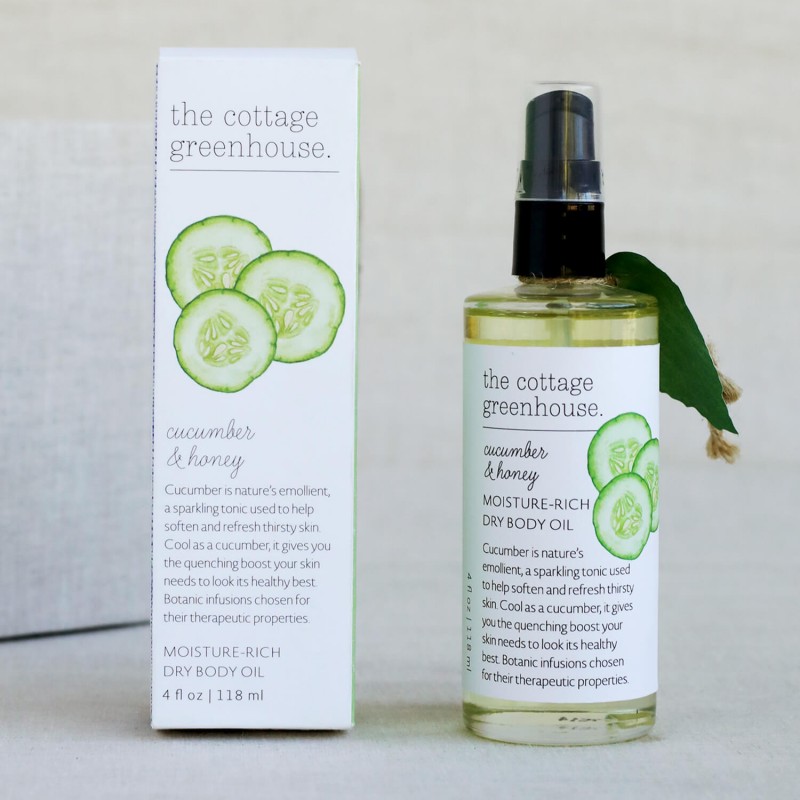 The Cottage Greenhouse Cucumber & Honey Rich Dry Body Oil The Cottage Greenhouse Cucumber & Honey Rich Dry Body Oil