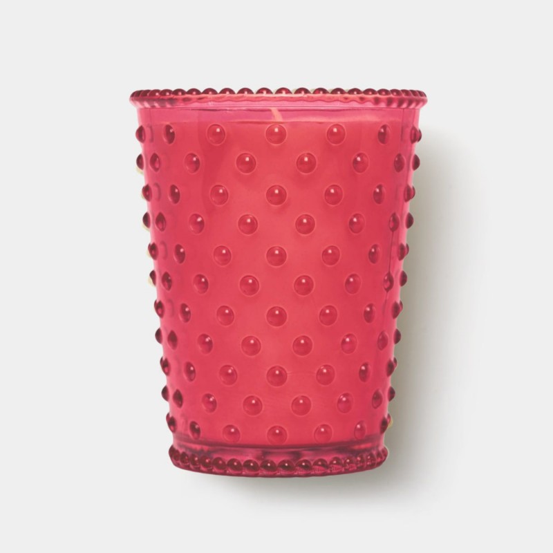 Simpatico Dragon Fruit #282 Hobnail Glass Candle 