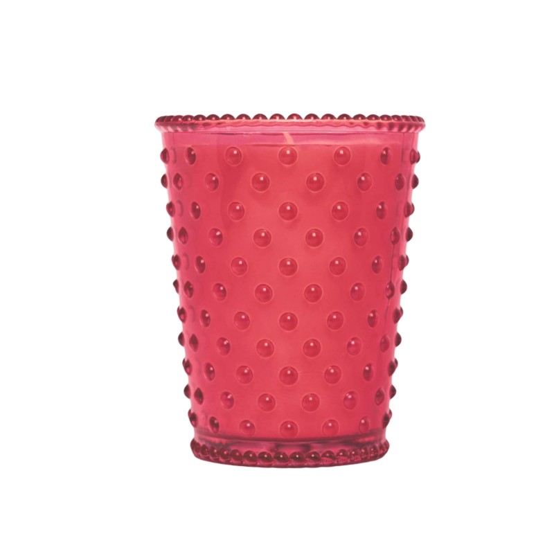 Simpatico Dragon Fruit #282 Hobnail Glass Candle 