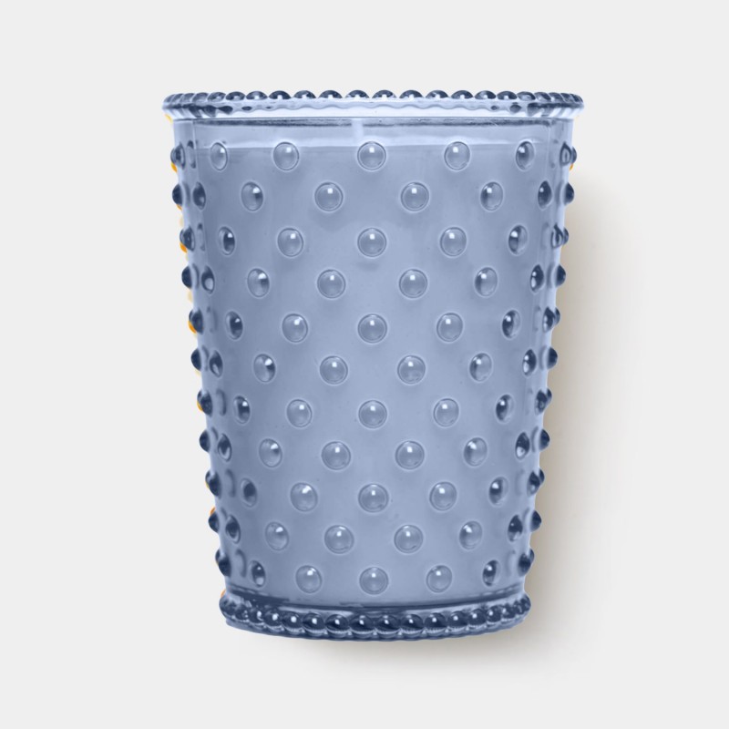 Simpatico Indigo Denim #56 Hobnail Glass Candle 