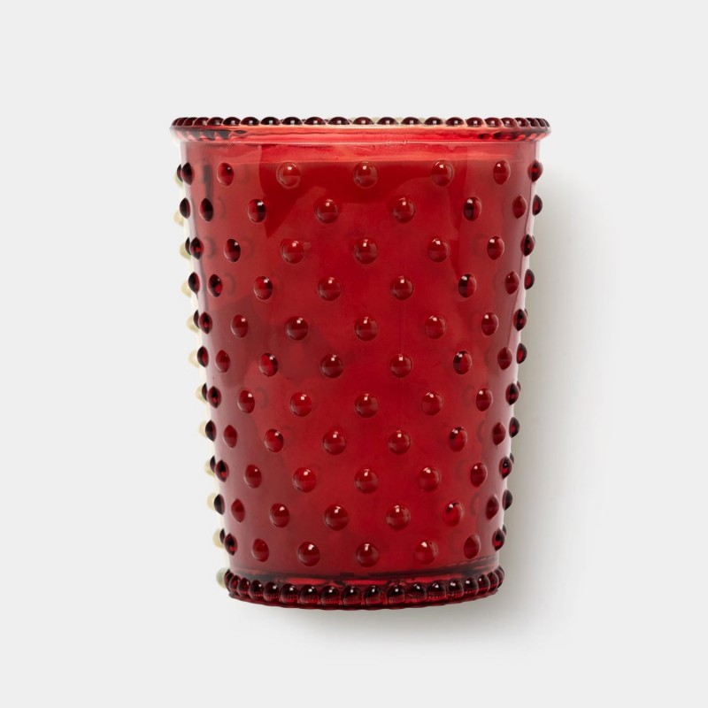 Simpatico Johnny Applespice #57 Glass Hobnail Candle  