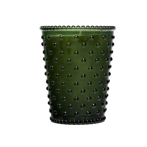 Simpatico Mahogany Teakwood #80 Hobnail Glass Candle 