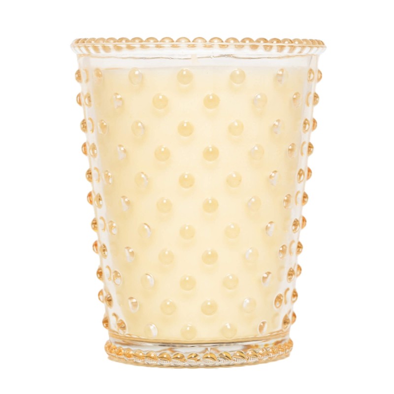 Simpatico Caramel Biscotti #48 Hobnail Glass Candle 