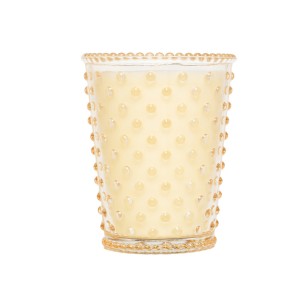 Simpatico Caramel Biscotti #48 Hobnail Glass Candle 