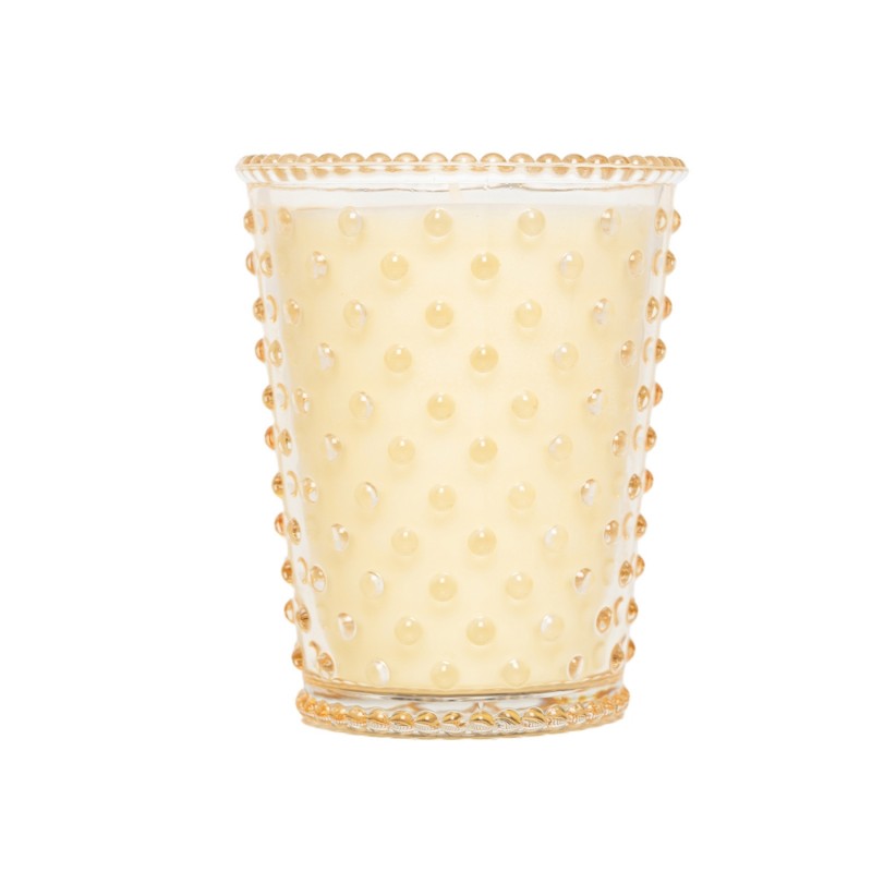 Simpatico Caramel Biscotti #48 Hobnail Glass Candle Simpatico Caramel Biscotti #48 Hobnail Glass Candle