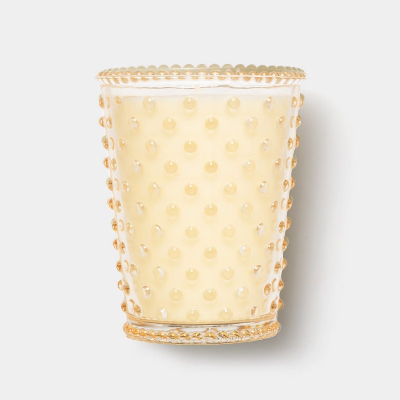 Simpatico Caramel Biscotti #48 Hobnail Glass Candle 