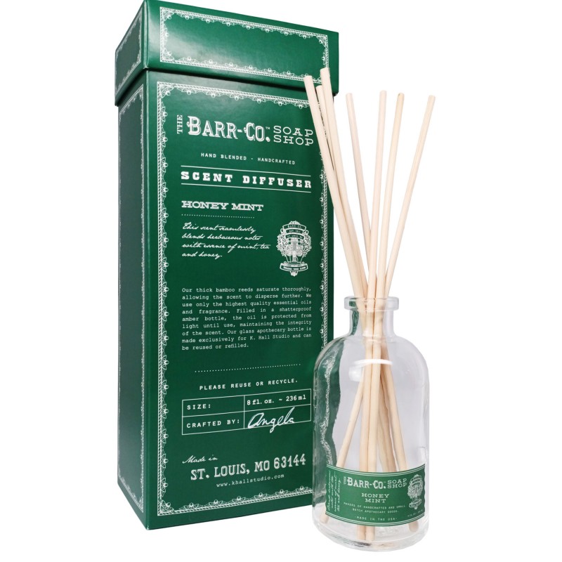 Barr-Co  Honey Mint Room Diffuser Set 