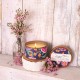 Library of Flowers Navy Birds & Butterflies Candle 