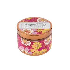 Library of Flowers Magenta & Yellow Floral Candle 