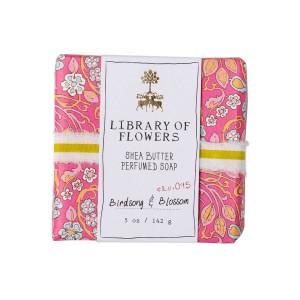 Library of Flowers Hot Pink & Blue Floral Soap