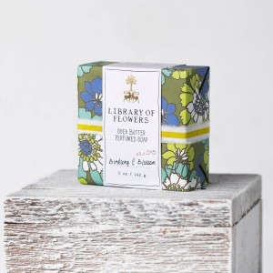 Library of Flowers Green & Blue Floral Soap