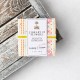 Library of Flowers Floral Stripe Square Stripe Soap