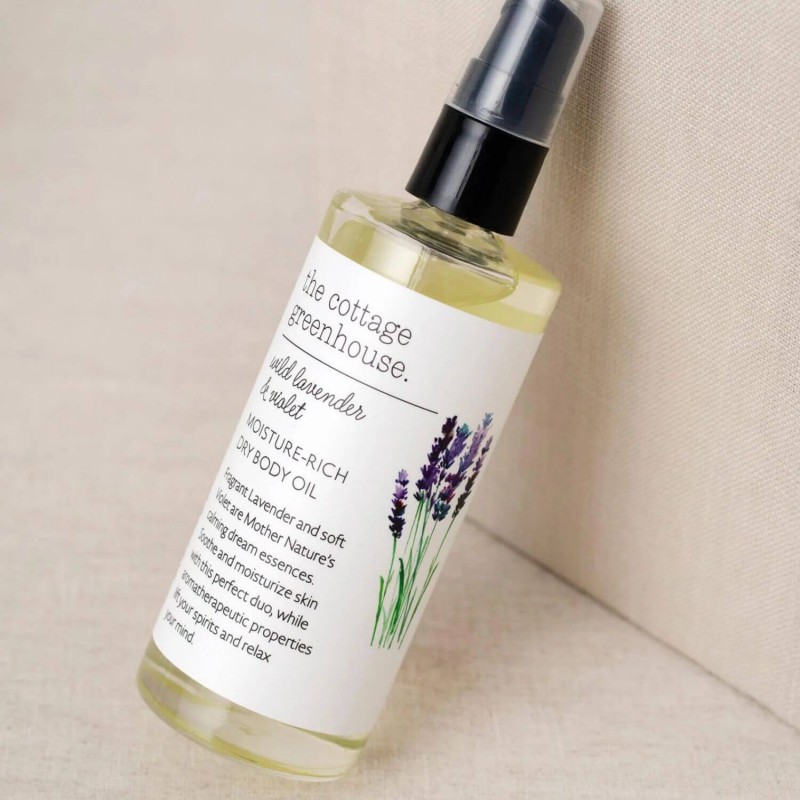 The Cottage Greenhouse Wild Lavender & Violet Dry Body Oil