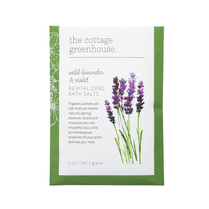 The Cottage Greenhouse Wild Lavender & Violet Bath Salts