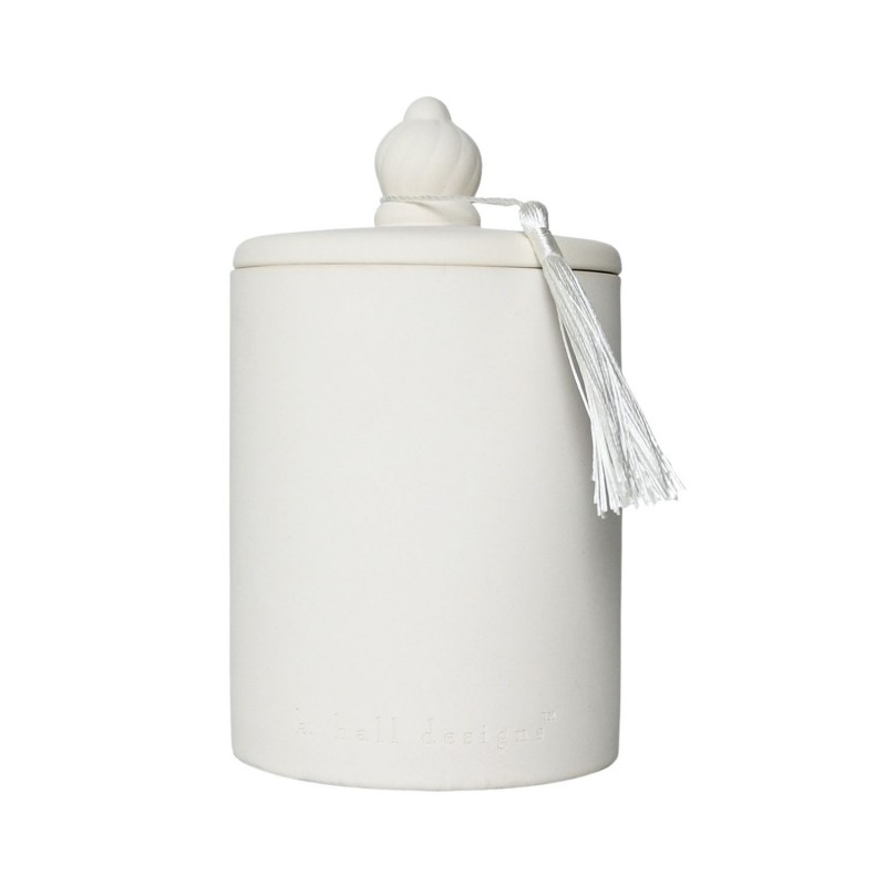 K. Hall Designs Washed Cotton Ceramic Limited Edition Candle 