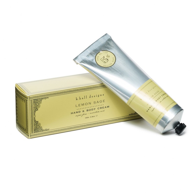 K. Hall Designs Lemon Sage Shea Butter Hand & Body Cream 