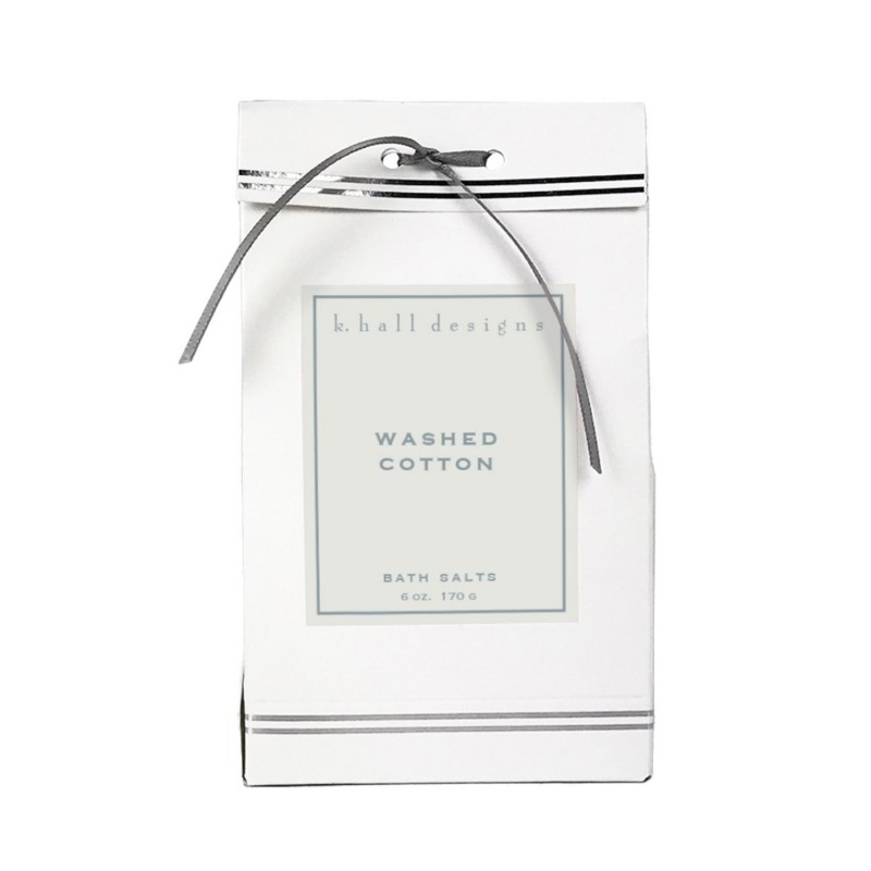 K. Hall Designs Washed Cotton 6oz Bath Salts