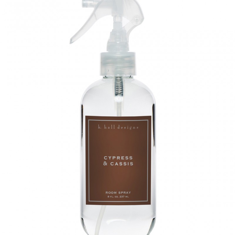 K. Hall Designs Cypress & Cassis 8oz Room Spray K. Hall Designs Cypress & Cassis 8oz Room Spray
