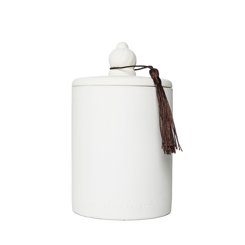 K. Hall Designs Cypress & Cassis Ceramic Limited Edition Candle 