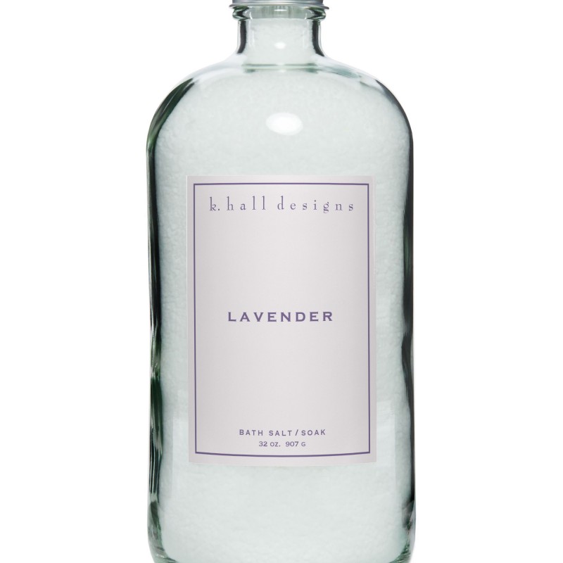 K. Hall Designs Lavender 32oz Bath Soak 