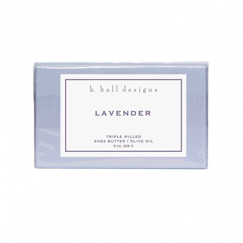 K. Hall Designs Lavender 8oz Triple Milled Bar Soap