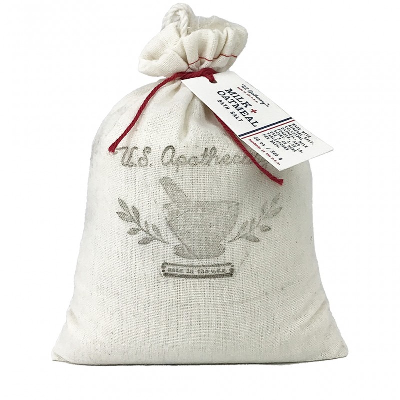 U.S. Apothecary MILK + OATMEAL 20oz Bath Soak Bag 